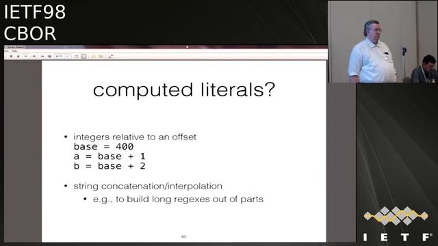 IETF98-CBOR-20170330-1300 смотреть онлайн