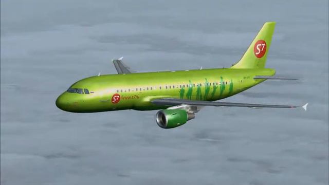 FS2004 A-319 перелёт Домодедово-Алезунд смотреть онлайн