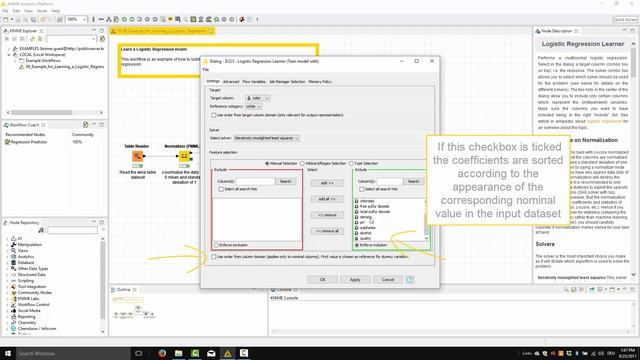 Logistic Regression Node: Output Values and Memory Handling смотреть онлайн