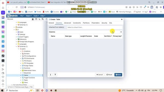 TN : PostgreSQL create database create table смотреть онлайн