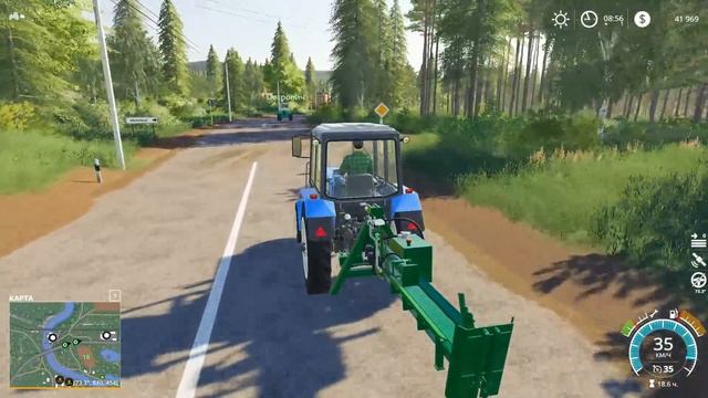 КОЛЕМ ДРОВА БАБУШКЕ НА ЗИМУ! Farming Simulator 19 смотреть онлайн