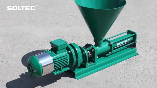 Одновинтовой насос SOLTEC ® BN031S02HZN для подачи торфяной смеси