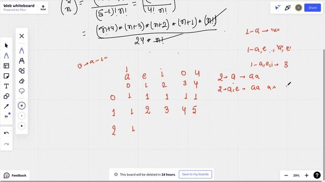 1641. Count Sorted Vowel Strings смотреть онлайн