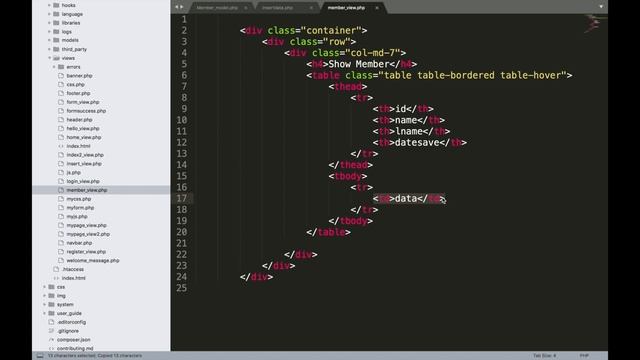 EP.32 Display data in table form Database CodeIgniter смотреть онлайн