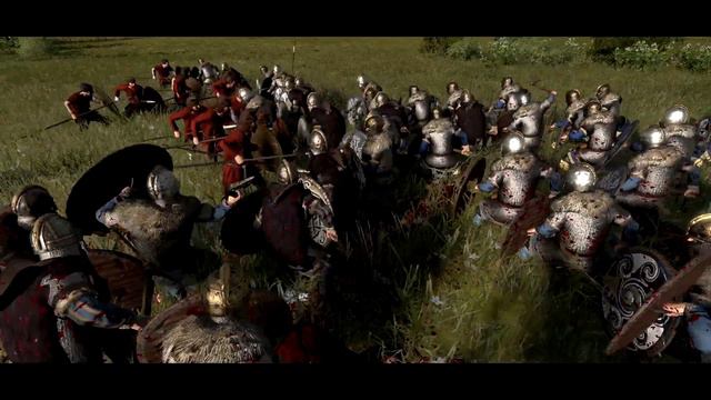 4000 VIKINGS VS 8000 SAXONS. Cinematic battle.Total War Saga Thrones of Britannia. смотреть онлайн