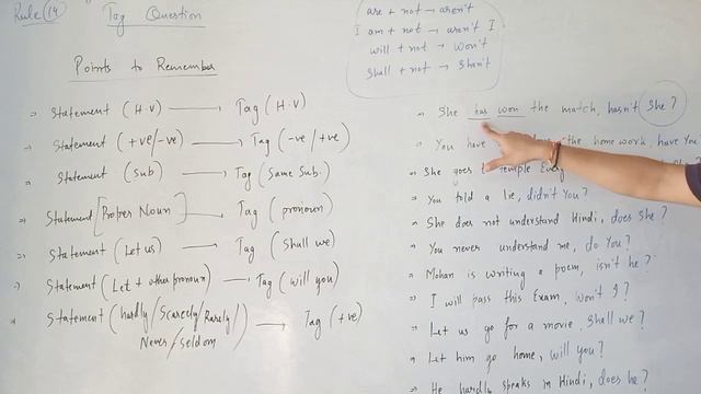 Tag Questions in One lecture. Ek Bar Samjho, Dubara nahi bhuloge смотреть онлайн