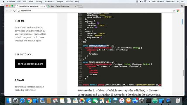 React Native and GraphQL CRUD Operation смотреть онлайн
