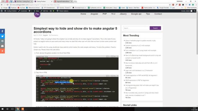 Simplest way to hide and show div to make angular 5 accordions смотреть онлайн