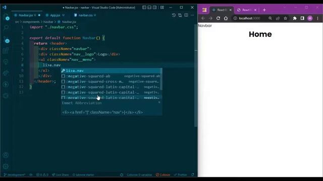 react responsive navbar смотреть онлайн