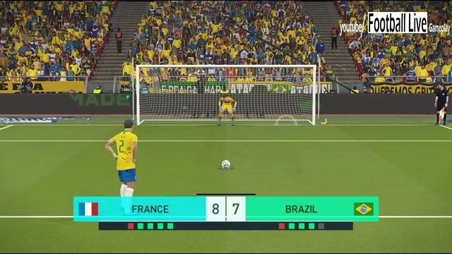 PES 2018 | FRANCE vs BRAZIL | Penalty Shootout | Mbappe vs Neymar | Gameplay PC смотреть онлайн