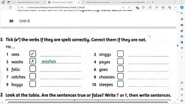 Grammar Friend, Mover 1, present simple смотреть онлайн
