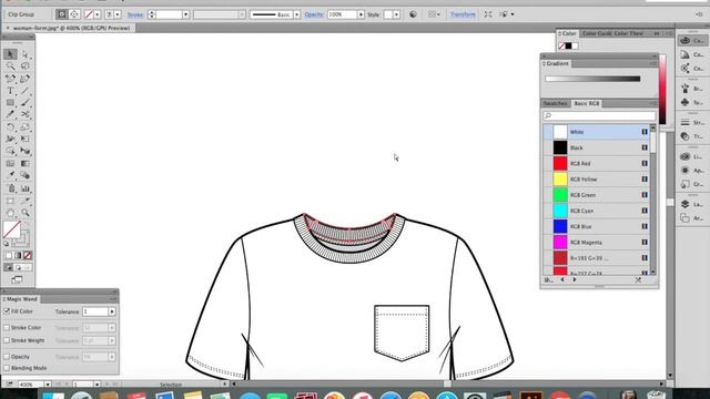 ASMR Tee Shirt Flat Sketch Tutorial смотреть онлайн