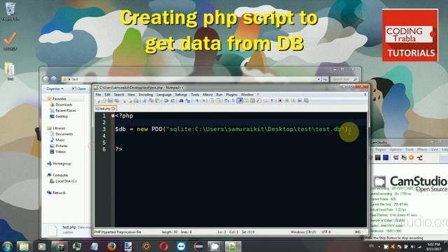 How to install SQLite DB Browser on Windows 7 and sample php script to get data byAO смотреть онлайн