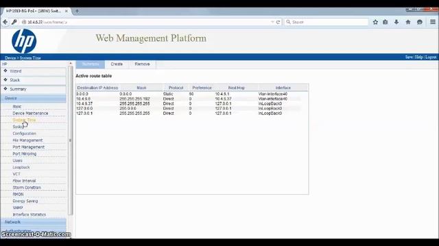 Setting Default Gateway dan NTP Switch HP 1910 8G PoE смотреть онлайн