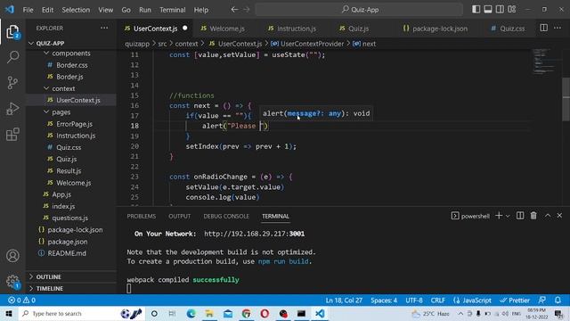 Quiz App With Timer | Context API | React JS | Explained in Tamil | For Begineers смотреть онлайн