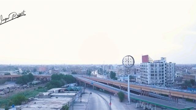 Aerial View Hyderabad Pakistan