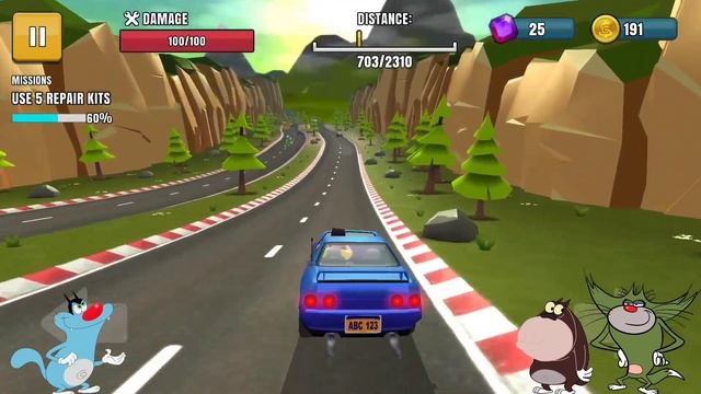 Gadi Ki Brakes Nahi Lag rahiiii..?| Faily Brakes Flatout 2 With Oggy and Jack смотреть онлайн