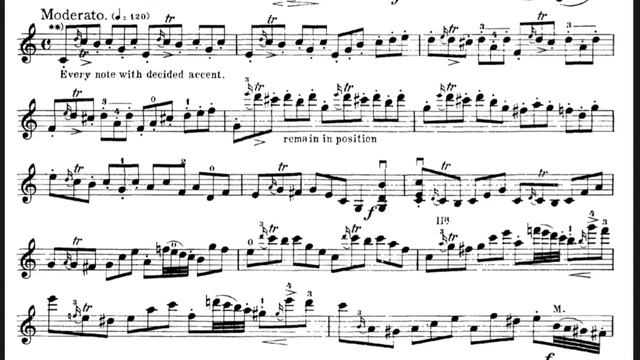 Pierre Rode, Caprice No.1 notes / Роде , каприс 1 , ноты смотреть онлайн