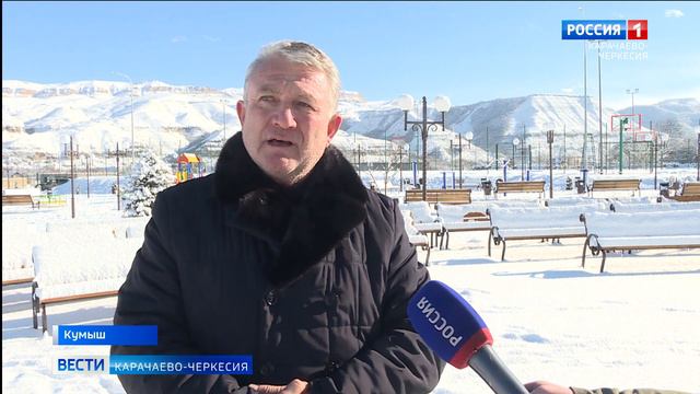 Новый благоустроенный парк в скором времени официально откроется в ауле Кумыш смотреть онлайн