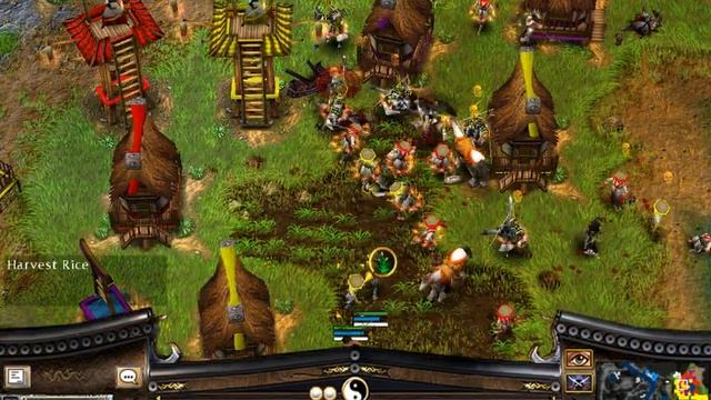 Battle Realms Multiplayer- 3 Dragons vs 5 AI. Ophidian River. смотреть онлайн