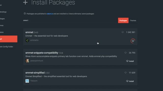 Atom Code Editor : Emmet For Fast HTML & CSS смотреть онлайн