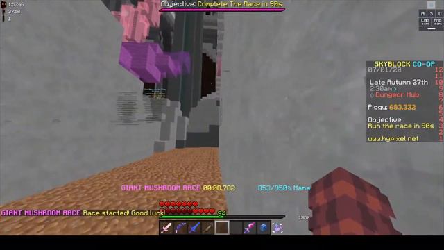 Dungeon hub race tutorial | New talisman? - Hypixel skyblock смотреть онлайн