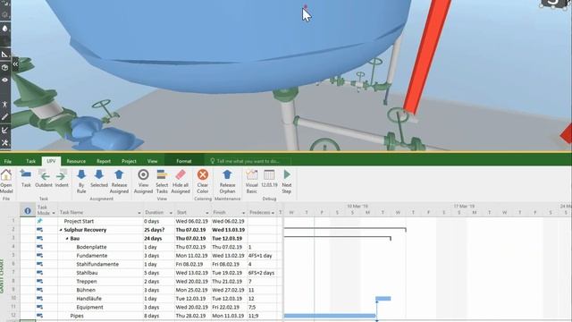 UniversalPlantViewer and Scheduling software (Oracle Primavera, MS-Project …) direct connected. смотреть онлайн