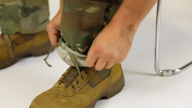 How To Blouse Military Boots