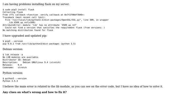DevOps & SysAdmins: Problems installing flask on Debian server смотреть онлайн