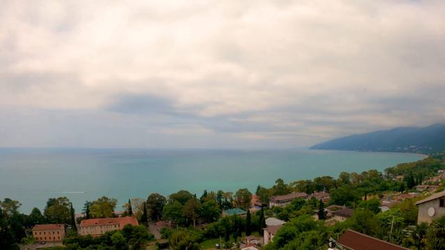 Timelapse 4K Уютный вечер Черное море Гагра Абхазия ■ Cozy evening Black Sea Gagra Abkhazia смотреть онлайн