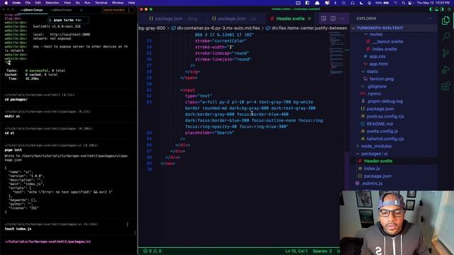 SvelteKit Turborepo with a shared component library смотреть онлайн