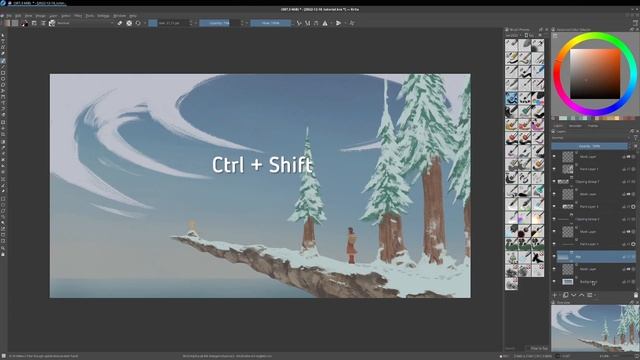 Overview of my Krita Digital Painting Workflow − end 2022 (commented tutorial) смотреть онлайн