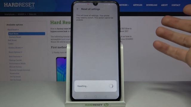 How to Reset Settings in Honor 20i – Restore Settings Defaults смотреть онлайн