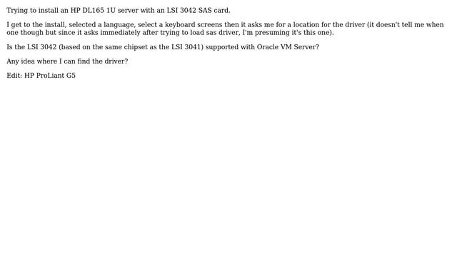 DevOps & SysAdmins: LSI 3042 supported with Oracle VM Server смотреть онлайн