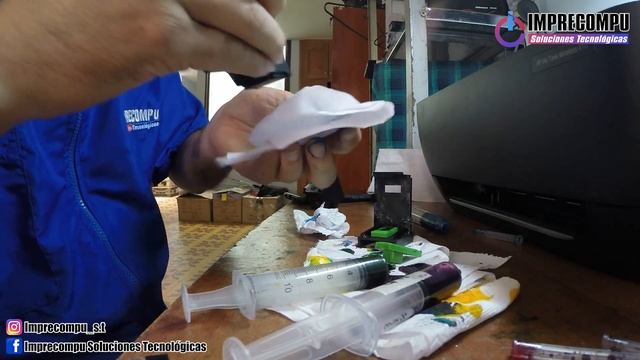 Como Destapar Cabezales Y Purgar Sistema De Tinta Continua Impresora HP Ink Tank Wireless 410.