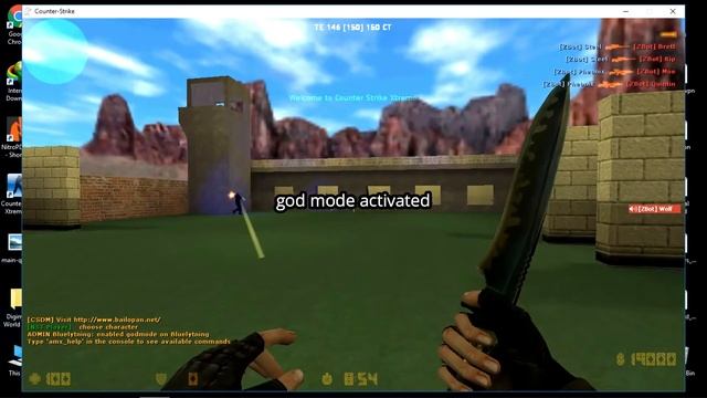 God Mode and Noclip | Counter Strike Xtreme V6 смотреть онлайн