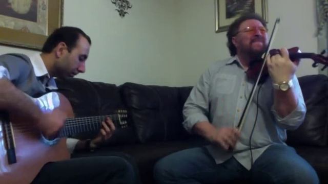 Vadim Kolpakov (Russian 7-string Guitar) & Arkadiy Gips (violin) - BOSSA DORADO Rehearsal