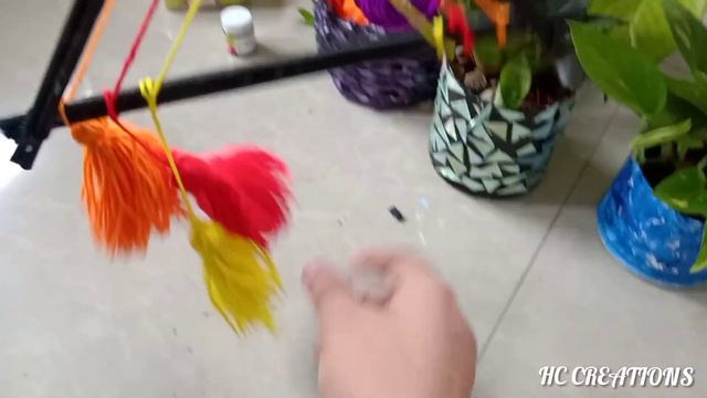 Simple woolen wall hanging | DIY Triangle dreamcatcher смотреть онлайн