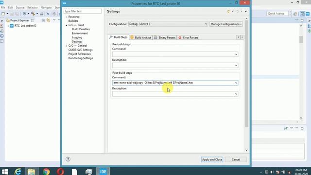 How to generate HEX file in STM32CubeIDE смотреть онлайн