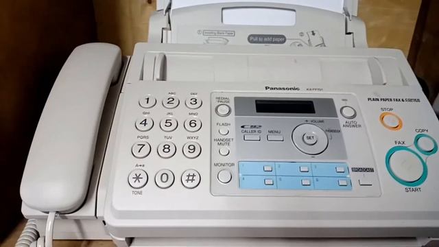 TUTORIAL FAX PANASONIC