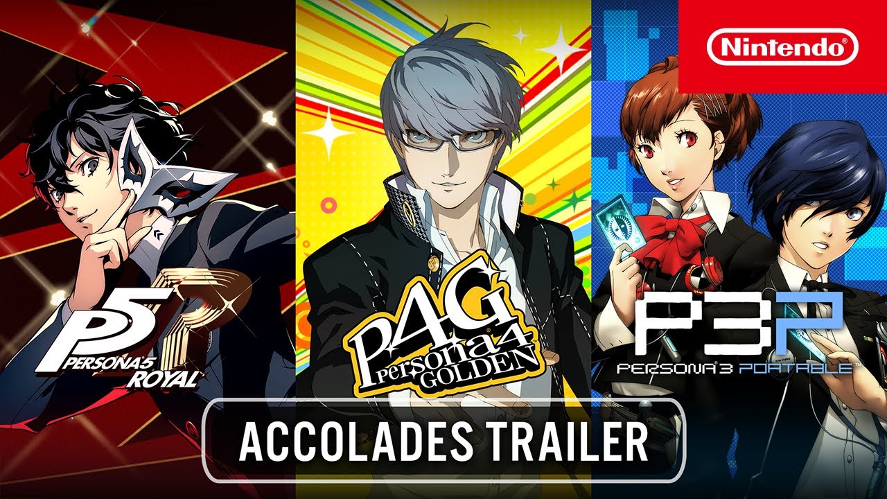 Persona 5 Royal, Persona 4 Golden, & Persona 3 Portable - Трейлер оценок - Nintendo Switch (5.4.2023