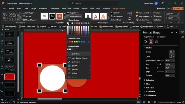 3D PowerPoint Porsche Video From Scratch