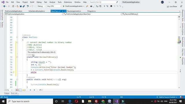 Program to Convert Decimal To Binary With C# смотреть онлайн