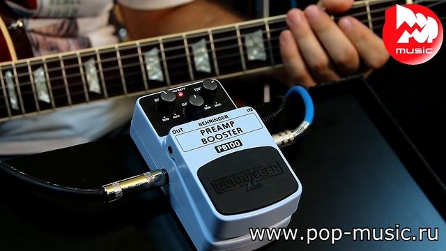 Гитарный эффект BEHRINGER PREAMP BOOSTER PB100 смотреть онлайн