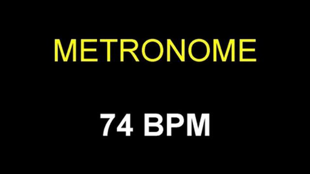 Metronome 74 BPM Beats Per Minute смотреть онлайн
