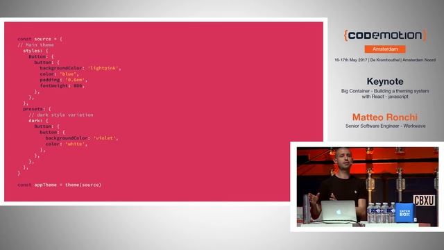 Building a theming system with React - Matteo Ronchi - Codemotion Amsterdam 2017 смотреть онлайн
