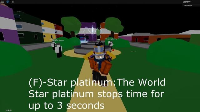 Star platinum showcase: A bizarre day roblox смотреть онлайн