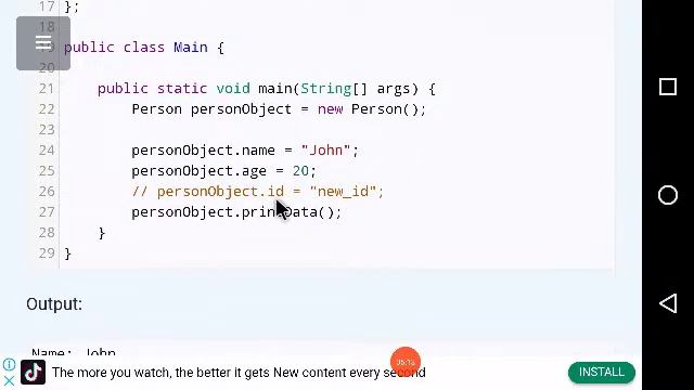 Java public vs private Urdu смотреть онлайн