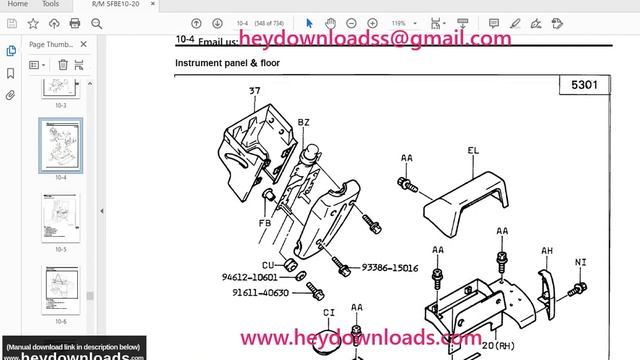 Toyota Forklift 5FBE10 5FBE13 5FBE15 5FBE18 5FBE20 Repair Manual смотреть онлайн