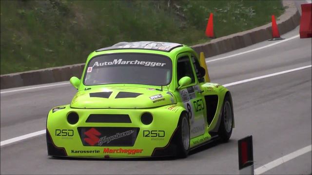 4 Slalom Caldaro Appiano Mendel 21 Fiat 500 Hayabusa 4x4 proto Gymkhana Hillclimb Bergslalom смотреть онлайн